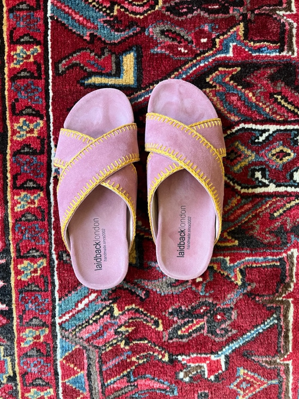 Laidback London Pink Suede Sandal size 40